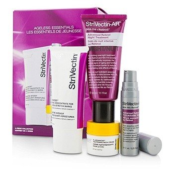 Ageless Essentials Kit: Serum 7ml + Concentrate For  Wrinkles & Stretch Marks 30ml + Night Treatment 33ml + Neck Cream 7ml