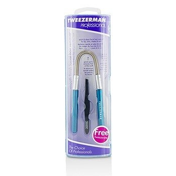 Professional Smooth Finish Facial Hair Remover - Blue (With Black Slant Tweezerette)