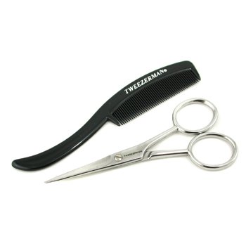 G.E.A.R. Moustache Scissors with Grooming Comb