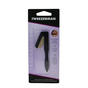 Tweezerman Professional Folding Ilashcomb - Black