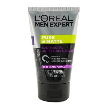 Men Expert Pure & Matte Charcoal Black Scrub