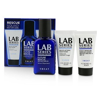 Lab Series Rescue Squad Set: Multi-Action Face Wash 30ml + Repair Serum 50ml + Lotion 30ml