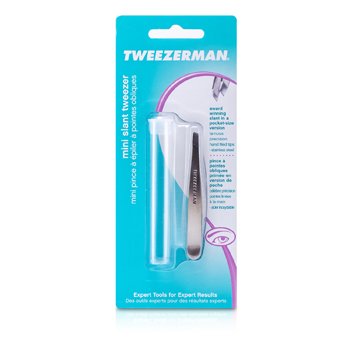 Tweezerman Mini Slant Tweezer - (Classic Stainless)