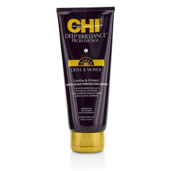Deep Brilliance Olive & Monoi Soothe & Protect Hair & Scalp Protective Cream