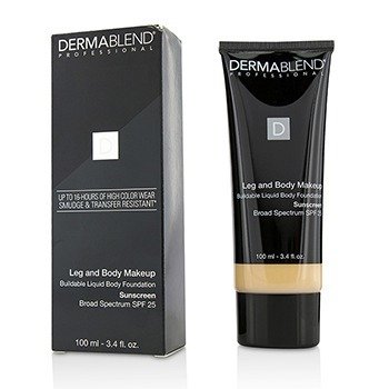 Dermablend Leg and Body Make Up Buildable Liquid Body Foundation Sunscreen Broad Spectrum SPF 25 - #Fair Ivory 10N