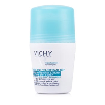Vichy 48Hr Anti-Perspirant Roll-On - No White Marks & Yellow Stains (For Sensitive Skin)
