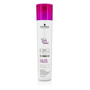 BC Color Freeze pH 4.5 Silver Shampoo (For Grey & Lightened Hair)