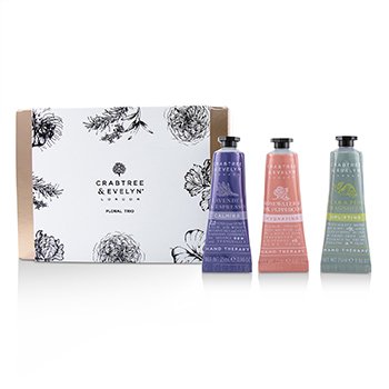 Floral Hand Therapy Trio (1x Pear & Pink Magnolia, 1x Rosewater & Pink Peppercorn, 1x Lavender & Espresso)