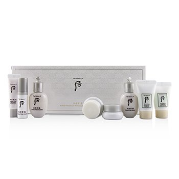 Gongjinhyang Seol Radiant Whitening 8 pcs Gift Set: Balancer + Emulsion + Essence + Moisture Cream + Ultimate Corrector +Sun.