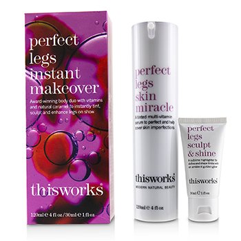 Perfect Legs Instant Makeover Kit: Perfect Legs Skin Miracle Serum 120ml + Perfect Legs Sculpt & Shine 30ml