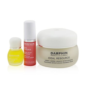 Darphin Ideal Resource Retexturizing Botanical Wonders Set: Radiance Cream 50ml+ Smoothing Serum 5ml+ Jasmine Aromatic Care 4ml