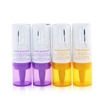 Fresh Pressed Clinical Daily+Overnight Boosters (2x Daily Booster 8.5ml/0.29oz+ 2x Overight Booster 6ml/0.2oz)