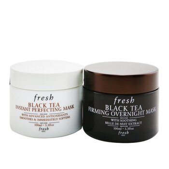 Black Tea Age-Delay For Night & Day Set: Black Tea Instant Perfecting Mask 100ml + Black Tea Firming Overnight Mask 100ml