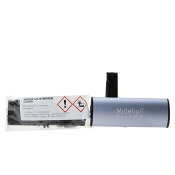 Millefiori Icon Metallo Car Air Freshener - Oxygen (Mat Case)