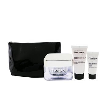 Filorga Anti-Ageing Revolution Gift Set  (Limited Edition): 1x NCEF-Reverse Cream 50ml + 1x NCEF-Night Mask 15ml + 1x NCEF-Intensive Serum 7ml +1bag