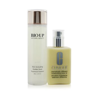 Dramatically Different Moisturizing Lotion+ - Very Dry to Dry Combination (White Box, With Pump) 200ml (Free: Natural Beauty BIO UP Treatment Essence 200ml)