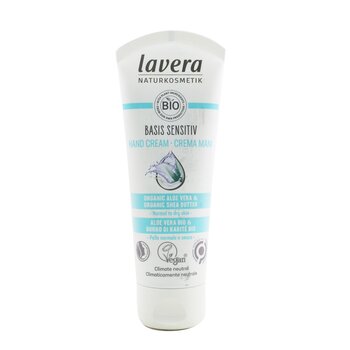 Lavera Basis Sensitiv Hand Cream With Organic Aloe Vera & Organic Shea Butter - For Normal To Dry Skin