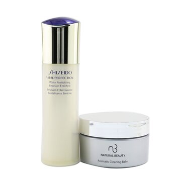 Shiseido Vital-Perfection White Revitalizing Emulsion Enriched 100ml (Free: Natural Beauty Aromatic Cleaning Balm 125g)