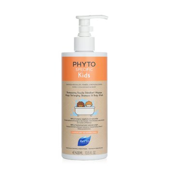 Phyto Specific Kids Magic Detangling Shampoo & Body Wash - Curly, Coiled Hair & Body (For Children 3 Years+)