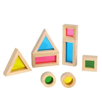 Tooky Toy Co Rainbow Sensory Blocks