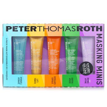 Peter Thomas Roth Masking Minis Set: Antioxidant Mask+De-Tox Hydrator+Enzymatic Dermal Resurfacer+Pure Luxury Lift & Firm+Hydrating Gel