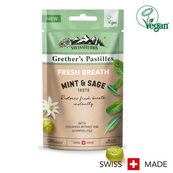 GRETHERS Swissherbs Mint & Sage Fresh Breath Sugarfree