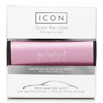 Millefiori Icon Classic Pink Car Air Freshener - Magnolia Blossom & Wood