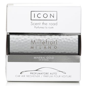 Millefiori Icon Metal Car Air Freshener - Mineral Gold