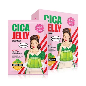 Faith In Face CICA JELLY SHEET MASK (7PCS)
