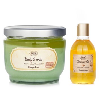 Sabon Body Scrub - Mango Kiwi & Shower Oil - Ginger Orange