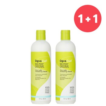 DevaCurl 【1+1 Set】No-Poo Original (Zero Lather Conditioning Cleanser - For Curly Hair)