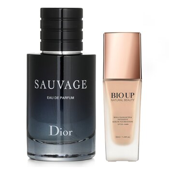 Christian Dior Christian Dior Sauvage EDP Spray 60ml + Natural Beauty BIO UP Serum Foundation SPF50 35ml