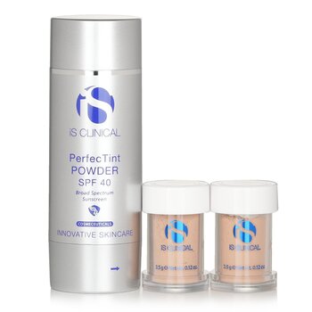IS Clinical Perfectint Powder SPF 40 Sunscreen Beige (1 Brush + 2 Powder Cartridges) (Unboxed)