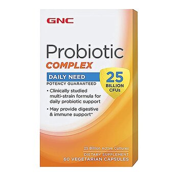 GNC Probiotic Complex Daily Need 25 Billion CFUs 30 Vegetarian Capsules